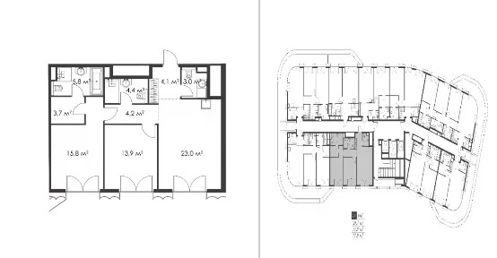 Продается 2-комн. квартира, 77,9 м²