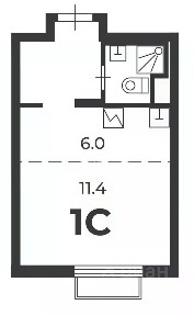 Продается студия, 23,9 м²