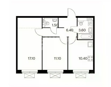 Продается 2-комн. квартира, 50,1 м²