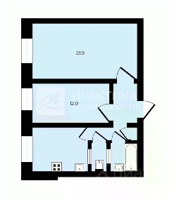Продается 2-комн. квартира, 53,2 м²