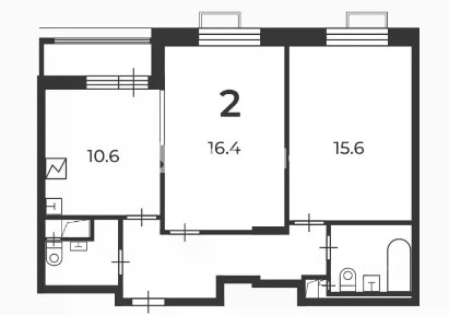 Продается 2-комн. квартира, 58 м²