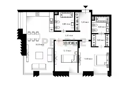 Продается 3-комн. квартира, 82,4 м²