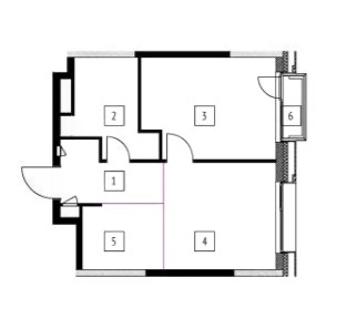 Продается 2-комн. квартира, 40,66 м²