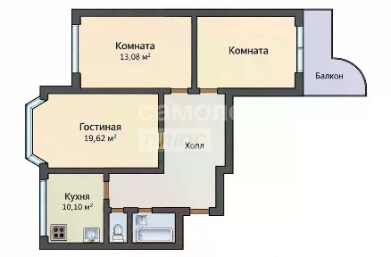 Продается 3-комн. квартира, 74,9 м²