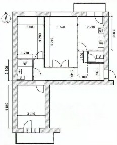 Продается 3-комн. квартира, 68,9 м²
