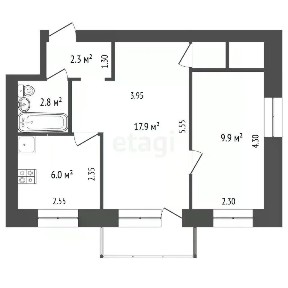 Продается 2-комн. квартира, 40,2 м²