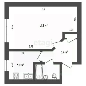Продается 1-комн. квартира, 28,5 м²