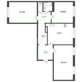 Продается 3-комн. квартира, 81 м²