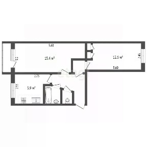 Продается 2-комн. квартира, 43,5 м²