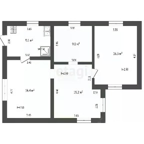 Продается 3-комн. квартира, 66 м²