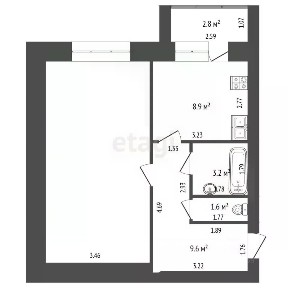 Продается 2-комн. квартира, 49 м²