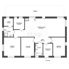 Продается 1-этажный дом, 128 м²