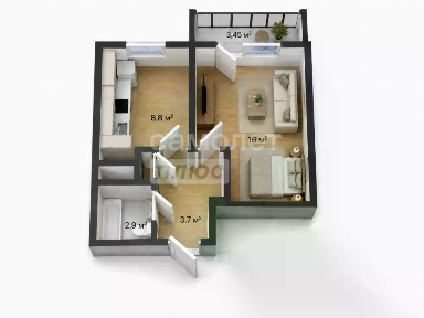 Продается 1-комн. квартира, 31,9 м²