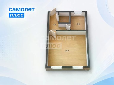Продается 1-комн. квартира, 31,9 м²