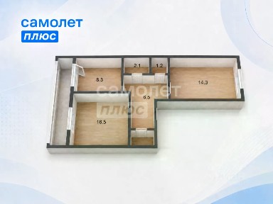 Продается 2-комн. квартира, 50,2 м²
