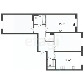 Продается 3-комн. квартира, 65 м²