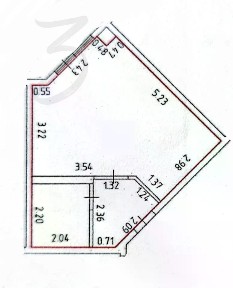 Продается 1-комн. квартира, 57,2 м²