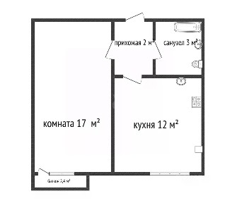 Продается 1-комн. квартира, 34 м²