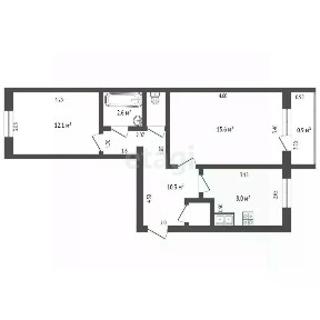Продается 2-комн. квартира, 51 м²