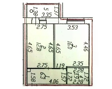 Продается 1-комн. квартира, 39 м²