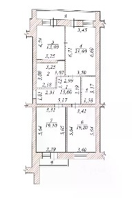 Продается 3-комн. квартира, 100,7 м²