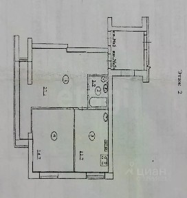 Продается 2-комн. квартира, 57,4 м²