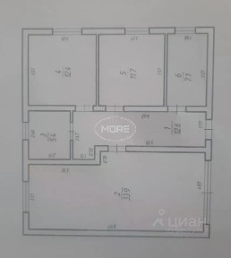 Продается 1-этажный дом, 96 м²