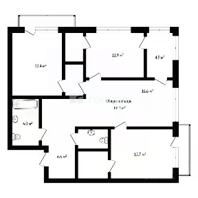 Продается 4-комн. квартира, 86,3 м²