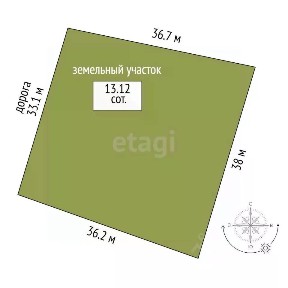 Продается участок, 13 сот.