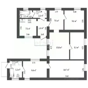 Продается 1-этажный дом, 47 м²