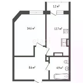 Продается 1-комн. квартира, 43 м²