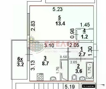 Продается 1-комн. квартира, 32 м²