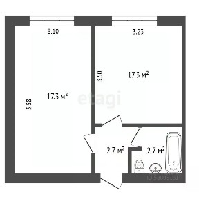 Продается 2-комн. квартира, 35,2 м²