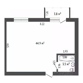 Продается 1-комн. квартира, 48,9 м²