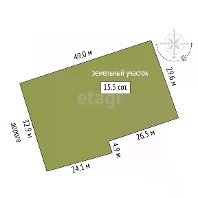 Продается 1-этажный дом, 134,6 м²