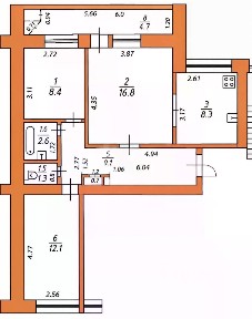 Продается 3-комн. квартира, 60,2 м²