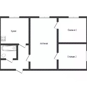 Продается 3-комн. квартира, 42,6 м²