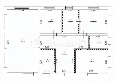 Продается 1-этажный дом, 125 м²