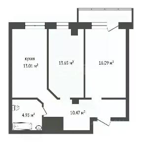 Продается 2-комн. квартира, 58,4 м²