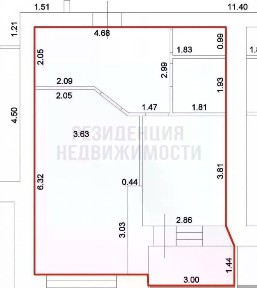 Продается 1-комн. квартира, 48,4 м²