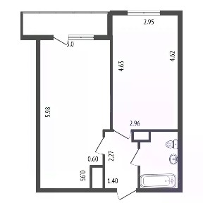 Продается 1-комн. квартира, 37 м²