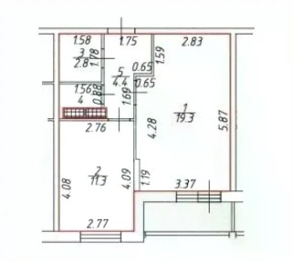 Сдается 1-комн. квартира, 39,2 м²