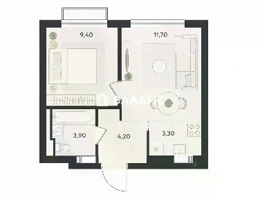 Продается 1-комн. квартира, 32,5 м²