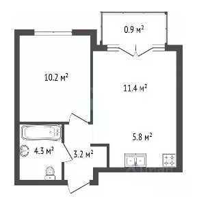 Продается 1-комн. квартира, 35,8 м²