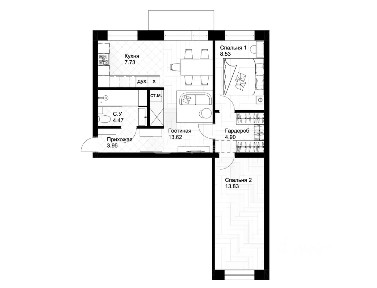 Продается 3-комн. квартира, 60 м²