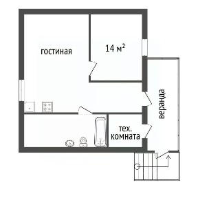 Продается 1-этажный дом, 50,4 м²
