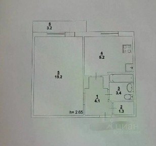 Продается 1-комн. квартира, 37,2 м²