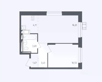 Сдается 2-комн. квартира, 40 м²