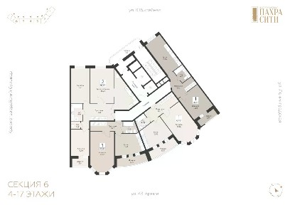 Продается 1-комн. квартира, 55,82 м²