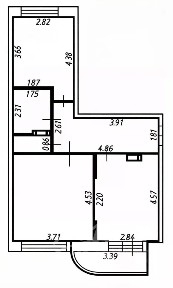 Продается 2-комн. квартира, 55,7 м²